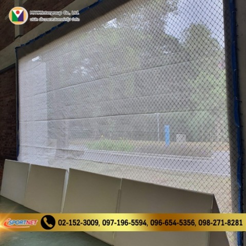 ติดตั้งตาข่ายกันลม กันฝุ่น Mesh Sheet